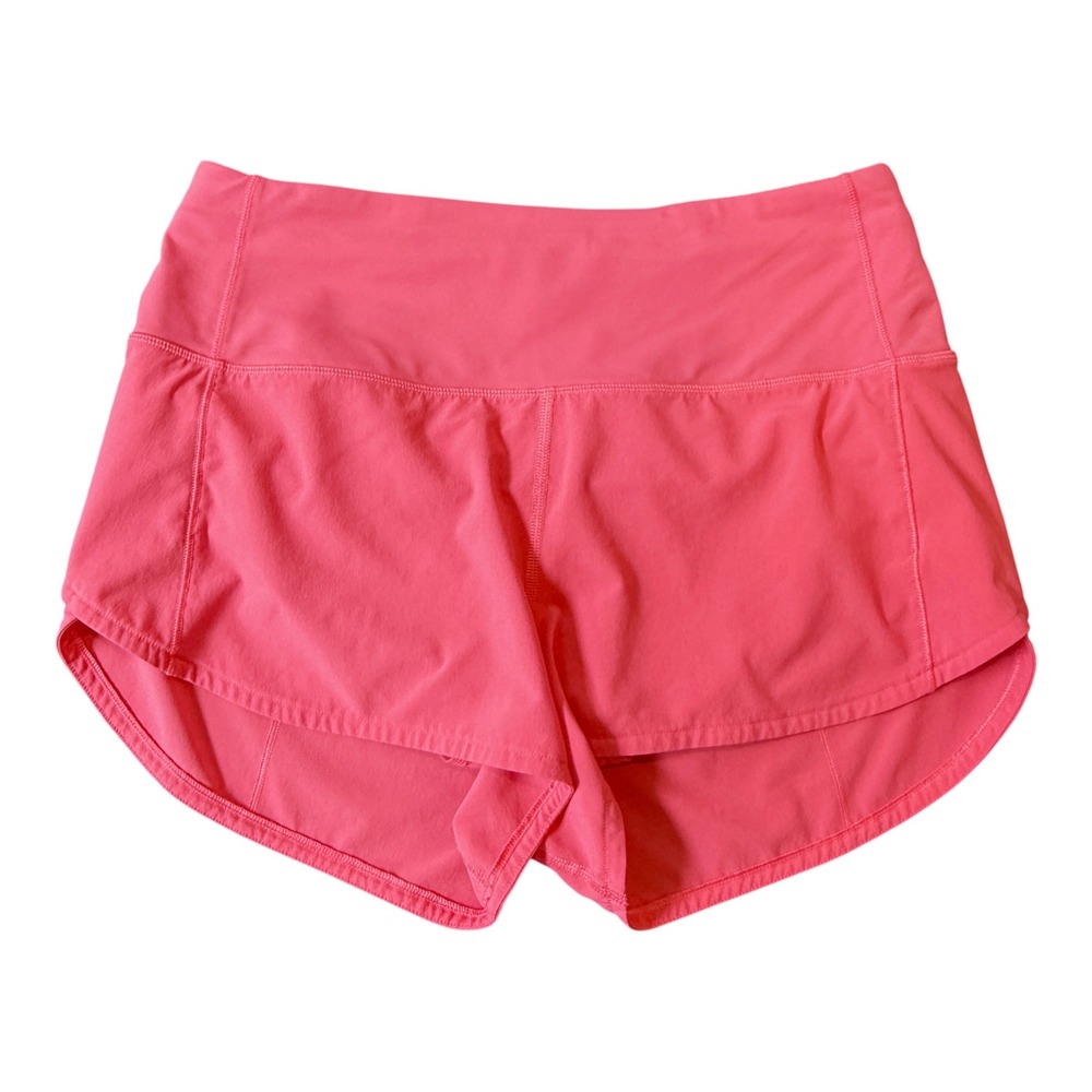 Lululemon Shorts Women Size 6 Speed Up Low-Rise Lined Pink
